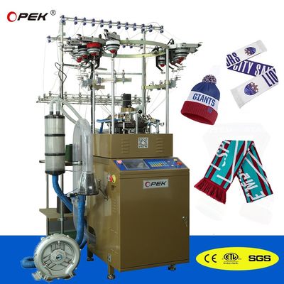 완전 자동 알람 Jacquard 고속 컴퓨터화 모자와 스카프 짜기 기계