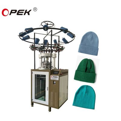 자동 0.75W 원형 비브 모자 짜기 기계로 생산을 업그레이드