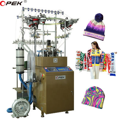 터치 스크린과 함께 Jacquard Beanies 및 스카프 OPEK 넥팅 기계의 전문