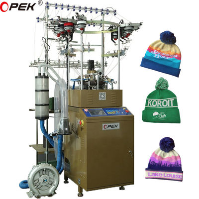 고도로 OPEK 365 Jacquard 모자와 스카프 넥팅 기계 완전히 컴퓨터 제어