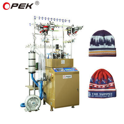 고도로 OPEK 365 Jacquard 모자와 스카프 넥팅 기계 완전히 컴퓨터 제어