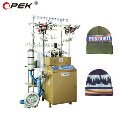 고도로 OPEK 365 Jacquard 모자와 스카프 넥팅 기계 완전히 컴퓨터 제어