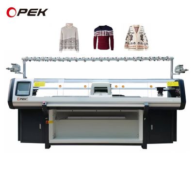 1.5W 스웨터 제조를 위한 완전 자동 Jacquard 평면 목걸이 짜기 기계