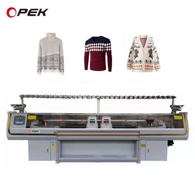 OPEK Fully Jacquard High Speed Four System 스웨터 직제 기계 기능 스웨터