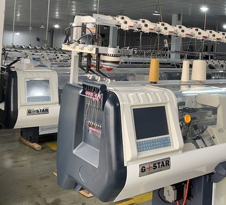 OPEK Fully Jacquard High Speed Four System 스웨터 직제 기계 기능 스웨터