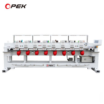 ISO/CE 인증 Opek 8 헤드 산업용 12/15 바늘 컴퓨터 400*500mm 평면 수직 기계