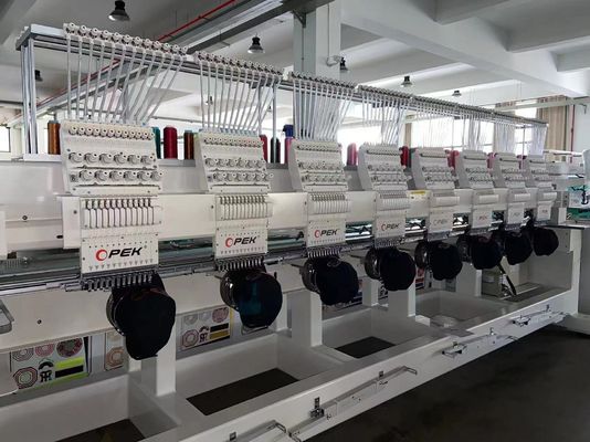 오페크 8 헤드 수직 기계 500mm 헤드 간격과 60 * 60 CM 작업 테이블 크기
