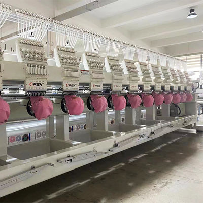 12 헤드 컴퓨터화 embroidery 머신 Max Emb.Area 400 * 450 실크에서 표준과 함께