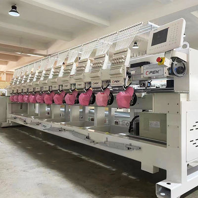 12 헤드 컴퓨터화 embroidery 머신 Max Emb.Area 400 * 450 실크에서 표준과 함께