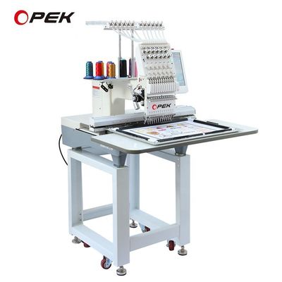 110V-220V OPEK 싱글 헤드 모자 수직 기계 터치 스크린 더하오 10인치 A15