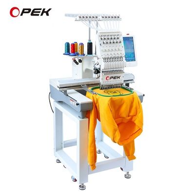 110V-220V OPEK 싱글 헤드 모자 수직 기계 터치 스크린 더하오 10인치 A15
